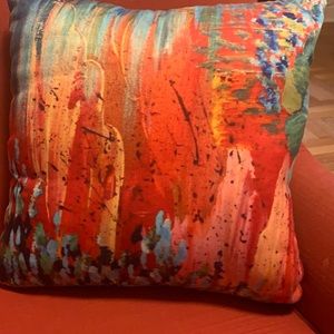 NWOT Decorative abstract painting pillow